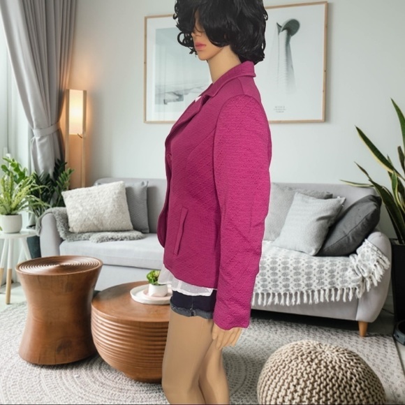 Chico's Blush Lightweight Quilter Jacket Sz 1 - Picture 6 of 9